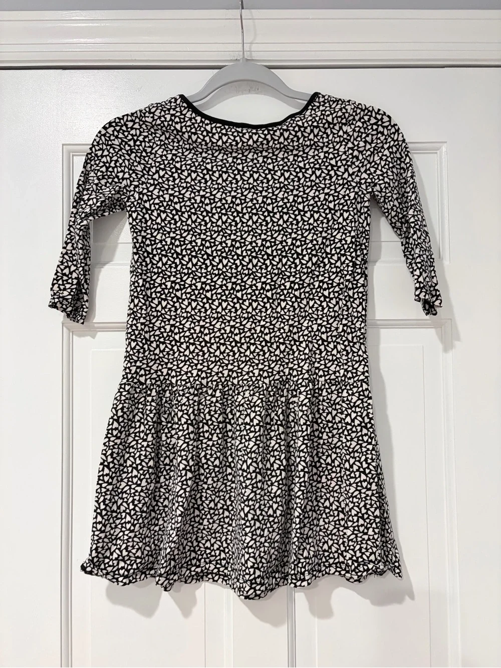 Forever 21 Girls Black & White Patterned Drop-Waist Dress